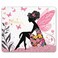 Smooffly Butterfly Women Mouse PadPink Butterfly Beautiful Women NonSlip Rubber Mouse pad Gaming Mouse Pad
