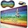 HTTYYTRYT 3 Piece Mouse Pad Set with Stitched Edge Large AntiSlip Mouse Pad Desk Pad Keyboard Pad Wrist Rest Pad Coaster Memory Foam Wrist Rest for OfficeHome Glitter Quote Live Laugh Love