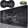 HTTYYTRYT 3 Piece Mouse Pad Set with Stitched Edge Large AntiSlip Mouse Pad Desk Pad Keyboard Pad Wrist Rest Pad Coaster Memory Foam Wrist Rest for OfficeHome Live Laugh Love