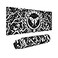 Sigouyinei Black and White Moth Moon Phase Gaming Keyboard Mouse Pad Mousepad Huge Extended XL Stitched Edge Rubber Sole for Home Office315X 118