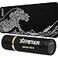 Hystar Extended Gaming Mouse Pad XXL 36 x 16 5mm Thick Waterproof Surface Smooth Polyester Fabric and Natural Rubber Base The Great Wave Black