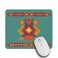 IBILIU Mouse Pad Colorful Navajo StyleNative American Style Southwest American Green Rectangle Mousepad NonSlip Rubber Base Computer Mouse Pad for Laptop Office Home 95 X 79 Inch