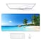Auhoahsil Large Gaming Mouse Pad Beach Theme XXL 354 x 157 in Desk Pad Stitched NonSlip Rubber Long Computer Mousepad Thin Extended Full Size Desk Mat for Desktop Laptop Wireless Mice Blue