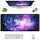 Auhoahsil Large Gaming Mouse Pad Galaxy Theme XXL 354 x 157 in Desk Pad Stitched NonSlip Rubber Long Computer Mousepad Thin Extended Full Size Desk Mat for Desktop Laptop Wireless Mice Purple