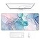 Auhoahsil Large Gaming Mouse Pad Marble Theme XXL 354 x 157 in Desk Pad Stitched NonSlip Rubber Long Computer Mousepad Thin Extended Full Size Desk Mat for Desktop Laptop Wireless Mice Teal Pink