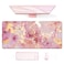 Auhoahsil Large Mouse Pad XXL Gaming Mousepad Desk Mat for Desktop Thick Rubber Big Long Size Stitched Edges Full Desk Pad for Laptop Computer Extended 354 x 157 in Pink Gold Marble