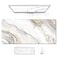Auhoahsil Large Mouse Pad XXL Gaming Mousepad Desk Mat for Desktop Thick Rubber Big Long Size Stitched Edges Full Desk Pad for Laptop Computer Extended 354 x 157 in Gold Gray Marble