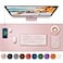 HopeLum Desk Mat with Wireless Charging Pink Mouse Pad with Wireless Charger Desk Pad Matt for Desktop Mousepad Gaming Large Mouse Pad Leather Compute for Keyboard and Mouse 32 x 16