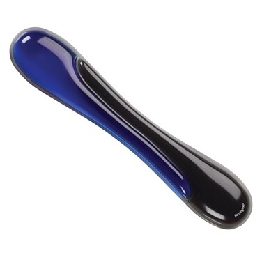 Kensington Duo Gel Keyboard Wrist Rest Ergonomic Support with Ventilation Channel Universal Compatibility K62397AM Blue