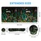 iCasso Large Mouse Pad Mouse Pad Wrist Support Set4in1 XXL Large Mousepad Keyboard Wrist RestMouse Wrist RestCoaster Set with Ergonomic Design for Home Office Table ComputerWeeds