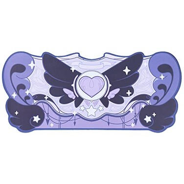 GeekShare Large Gaming Mouse Pad Dark Purple NonSlip Rubber Back Mouse Pad Big Desk Mat for Keyboard and MousePerfect for Gaming or Home Office Work Star Wings Dark Version