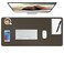 Boutilon Leather Desk Pad ProtectorNonSlip Mouse PadLaptop Desk PadOffice Mouse MatWaterproof Leather Desk BlotterDesk Writing Pad for Office and Home MCoffee30x14