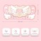 GeekShare Large Gaming Mouse Pad Kawaii Pink NonSlip Rubber Back Mouse Pad Big Waterproof Desk Mat for Keyboard and Mouse Perfect for Gamingor Home Office Work Star WingsSuper Dense Cloth