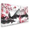 Sweetshow Japanese Cherry Blossom Mouse Pad 354 X 157 Inch XXL Full Desk Pink Watercolor Art Cool Design Gaming Mousepad Extended Large NonSlip Rubber Base Keyboard Mat with Stitched Edges
