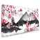Sweetshow Japanese Cherry Blossom Mouse Pad 354 X 157 Inch XXL Full Desk Pink Watercolor Art Cool Design Gaming Mousepad Extended Large NonSlip Rubber Base Keyboard Mat with Stitched Edges