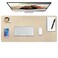 Boutilon Leather Desk Pad ProtectorNonSlip Mouse PadLaptop Desk PadOffice Mouse MatWaterproof Leather Desk BlotterDesk Writing Pad for Office and Home LGolden35x 17
