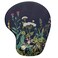 Hsurbtra Ergonomic Mouse Pad with Wrist Rest Support Gel Mouse Pads with NonSlip PU Base Pain Relief Memory Foam Computer Mat Cute Office Supplies Desk Decro Accessories Black Flower