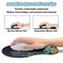 Hsurbtra Ergonomic Mouse Pad with Wrist Rest Support Gel Mouse Pads with NonSlip PU Base Pain Relief Memory Foam Computer Mat Cute Office Supplies Desk Decro Accessories Black Flower