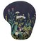 Hsurbtra Ergonomic Mouse Pad with Wrist Rest Support Gel Mouse Pads with NonSlip PU Base Pain Relief Memory Foam Computer Mat Cute Office Supplies Desk Decro Accessories Black Flower