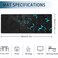 Meikosks Gaming Mouse Pad Blue Honeycomb Science Technology Extended Mouse Pad Gaming LargeBig Desk Mat with NonSlip Base and Stitched EdgeLong Computer Keyboard Mouse Mat for Home Office Work 315x118