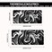 Rcege Large Gaming Mouse Pad Black and White Mouse Pad with Stitched Edges Extended XL Mousepad with AntiSlip Rubber Base Ink Liquid Wave Desk Mat for Keyboard and Mouse315x158 inch