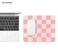 SXCKANG Pink Mouse Pad Checkered Pattern Mousepad Square Premium Texture Computer Cute Mouse Pad Design for Office Work Home NonSlip Rubber Gaming Mouse Pads for Computer Laptop Modern Aesthetic