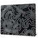 GMKWTL XVX Glass Mouse Pad for Gaming Black Topographic Hard Gaming Mousepad Professional Large Mouse Mat 410mm310mm Special Glass Surface with Improved Precision and Speed