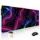 Stanoha RGB Mousepad LED Desk Mat Gaming Large Keyboard Cute Desktop Computer Laptop 14 Light XXL Long Giant Big Cool Modern Design Unique for Men Boys Gamer Oversized Wide 30x12 Mousepad Topo