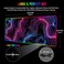 Stanoha RGB Mousepad LED Desk Mat Gaming Large Keyboard Cute Desktop Computer Laptop 14 Light XXL Long Giant Big Cool Modern Design Unique for Men Boys Gamer Oversized Wide 30x12 Mousepad Topo