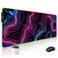 Stanoha RGB Mousepad LED Desk Mat Gaming Large Keyboard Cute Desktop Computer Laptop 14 Light XXL Long Giant Big Cool Modern Design Unique for Men Boys Gamer Oversized Wide 30x12 Mousepad Topo