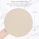 Hsurbtra Mouse Pad PremiumTextured Small Round Mousepad 87 x 87 Inch Beige Stitched Edge AntiSlip Waterproof Rubber Pretty Cute Computer Mat for Office Home Gaming Laptop Men Women Kids