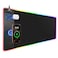 Miroddi Mouse Pad with Magnetic Wireless Charging Large Desk Pad Protector RGB Black Desk Mat with 15W Fast Charger NonSlip Waterproof Mousepad for Office Home Gaming XXL315x1575 Black