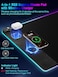 Miroddi Mouse Pad with Magnetic Wireless Charging Large Desk Pad Protector RGB Black Desk Mat with 15W Fast Charger NonSlip Waterproof Mousepad for Office Home Gaming XXL315x1575 Black