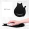 Hsxnam Ergonomic Mouse Pad with Wrist Rest Cute Cat Memory Foam Padded Pain Relief NonSlip Wrist Support Mouse Mat for Gaming Work Computer Laptop Funny Office Supplies Desk Accessory Jet Black