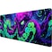 HZWFZB Octopus Desk Mat Gaming Mouse Pad Neon Cthulhu Monster Cool XL Mouse Pad Large Mousepad Extended Laptop Keyboard Mat Gaming Desk Pad Mouse Mat Office Computer Keyboard Laptop Home 315x118