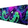 HZWFZB Octopus Desk Mat Gaming Mouse Pad Neon Cthulhu Monster Cool XL Mouse Pad Large Mousepad Extended Laptop Keyboard Mat Gaming Desk Pad Mouse Mat Office Computer Keyboard Laptop Home 315x118