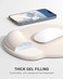 Auhoahsil Ergonomic Mouse Pad with Wrist Rest Comfortable Silicone NonSlip Computer Pain Relief Gel Mouse Mat with Wrist Support for Gaming Work Office Women Men Cute Pattern Beige