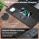 ExtreLife Mouse Pad with Wireless Charging Gaming Mouse Pad with UltraSmooth Surface Large XXL Desk Mat NonSlip Mouse Mat Waterproof Computer Keyboard Pad for Gaming Desk Office PC 800x400x4MM Black