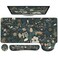 iCasso Desk Cover Mat 4in1 Floral Large Mouse Pad with Wrist Rest Desk Matt for Desktop AntiSlip XXL Big Computer Ergonomic Mousepad with Wrist Support for Keyboard and Mouse Weeds
