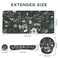 iCasso Desk Cover Mat 4in1 Floral Large Mouse Pad with Wrist Rest Desk Matt for Desktop AntiSlip XXL Big Computer Ergonomic Mousepad with Wrist Support for Keyboard and Mouse Weeds