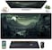 LuckyCow XXL Large Gaming Mouse Pad Anime Green Moon Mountains Desk Mat Desk Decor Mousepad Computer Mat NonSlip Rubber Base Desk Pad Laptop Keyboard and Mouse Mat with Stitched Edges 315x1575 in