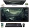 LuckyCow XXL Large Gaming Mouse Pad Anime Green Moon Mountains Desk Mat Desk Decor Mousepad Computer Mat NonSlip Rubber Base Desk Pad Laptop Keyboard and Mouse Mat with Stitched Edges 315x1575 in