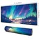 Galdas Mouse Pad for GamingAurora Background Pattern XXL XL Large Mouse Mat Long Extended Mousepad Desk Mat NonSlip Rubber Mice Pads Stitched Edges Thin 315 x 118 x 012 Inches