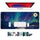Galdas Mouse Pad for GamingAurora Background Pattern XXL XL Large Mouse Mat Long Extended Mousepad Desk Mat NonSlip Rubber Mice Pads Stitched Edges Thin 315 x 118 x 012 Inches