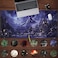 Mechanical Cattle Night Purple Desk Mat Dark Academia Anime Computer Desk Keyboard Mat 315 X 158 in Office Decor for Women Castle Aesthetics Mouse Pad XXL for Desktop Laptop Computer Mouse Gaming Pad