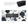 KOBWOPI 354 x 157 in XXL Large Mouse Pad for Desk Extended Keyboard Mouse Mat for Computer Office Big Laptop Mouse pad Gaming PcBoho Navy Blue Peony Florals
