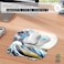 MROCO Ergonomic Mouse Pad with Gel Wrist Rest Smooth Wrist Support Surface NonSlip PU Base for Pain Relief Comfortable Mousepad for Computer Laptop Office Home 94 x 81 in Great Wave