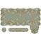 iCasso Desk Mat SetLarge Mouse Pad with Wrist RestErgonomic Keyboard Wrist Support for WomenGirly Floral Computer Mat with Scalloped EdgesNonSlip Desk Pad Home Office Gaming Green