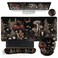 LIMKRIAN Mushroom Mouse Pad Set Large Desk Matt for Desktop Ergonomic Mouse Pad with Wrist Rest Gaming Mouse Pad Wrist Support Keyboard Mat Cup Coaster Set Office Desk Decor Accessories