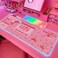JMIYAV Pink RGB Gaming Mouse Pad 315x12 Inch PC XL Large Extended Glowing Led Light Up Desk Pad NonSlip Rubber Base Computer Mouse Pad Cute Mousepad Mat
